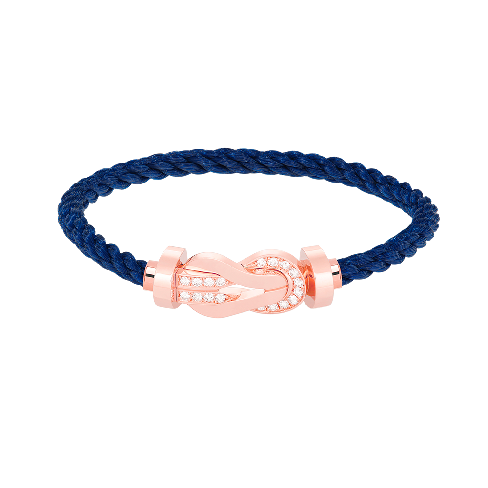 [Bloom]CHANCE LARGE 8 FIGURE BUCKLE HALF DIAMOND BRACELET ROSE GOLD