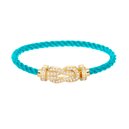 [Bloom]CHANCE LARGE 8 FIGURE BUCKLE FULLDIAMOND BRACELET GOLD