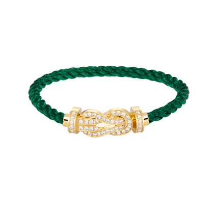 [Bloom]CHANCE LARGE 8 FIGURE BUCKLE FULLDIAMOND BRACELET GOLD