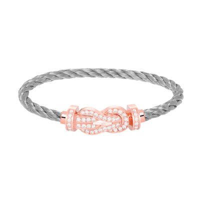 [Bloom]CHANCE LARGE 8 FIGURE BUCKLE FULL DIAMOND BRACELET ROSE GOLD