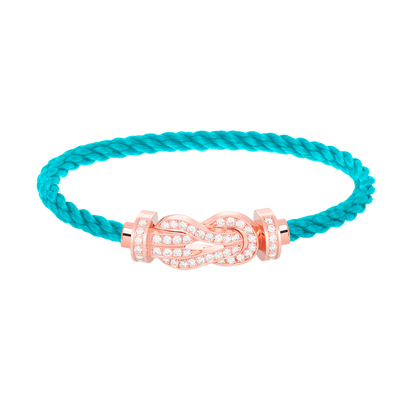 [Bloom]CHANCE LARGE 8 FIGURE BUCKLE FULL DIAMOND BRACELET ROSE GOLD