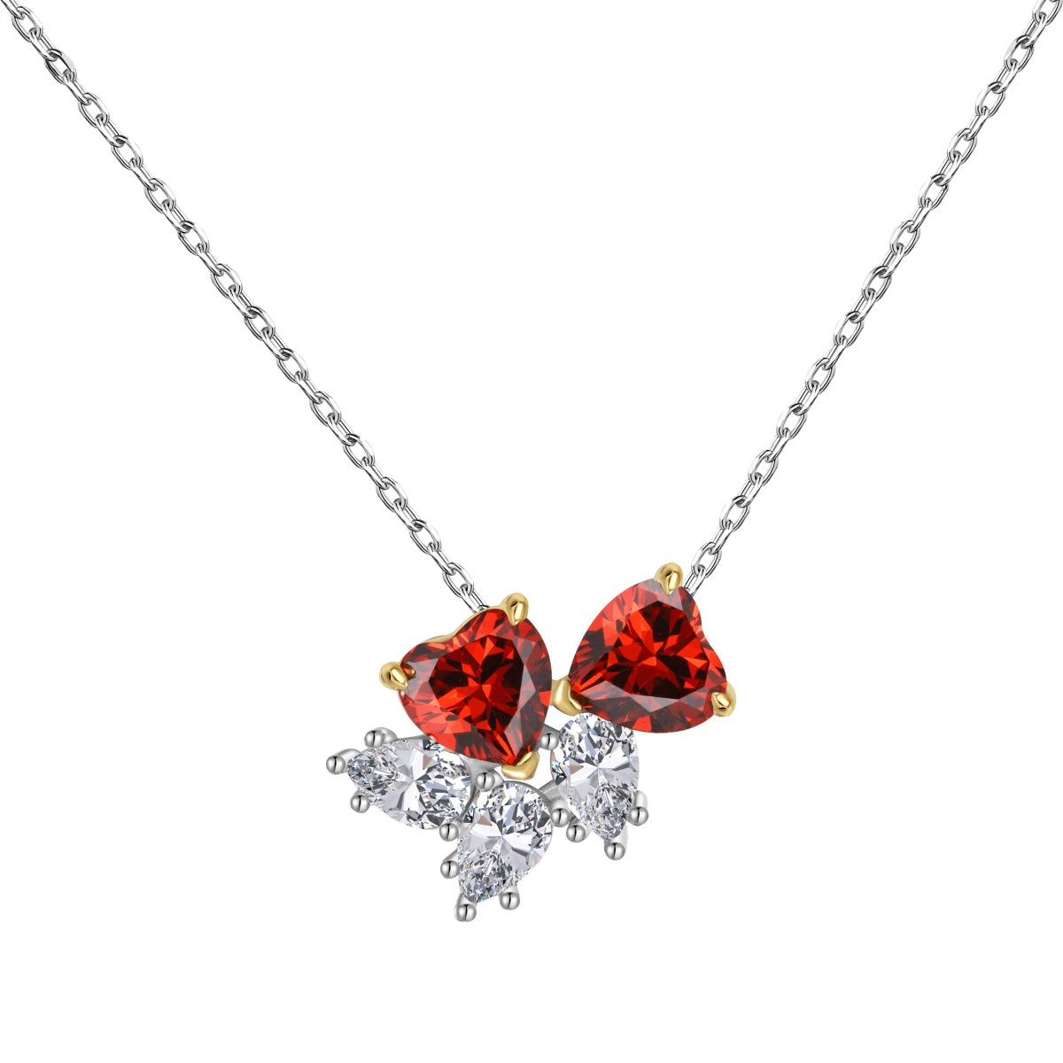 [Bloom]Dainty Red Heart Necklace