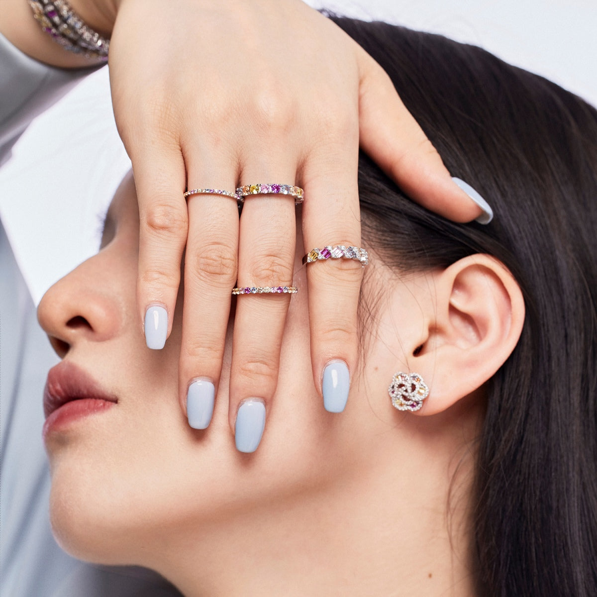 [Bloom]Delicate Vibrant Emerald Cut Daily Ring