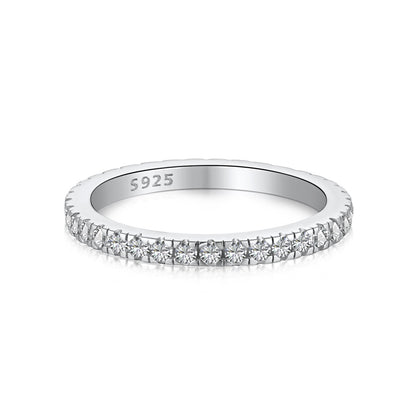 [Bloom]Delicate Sparkling Round Cut Daily Ring