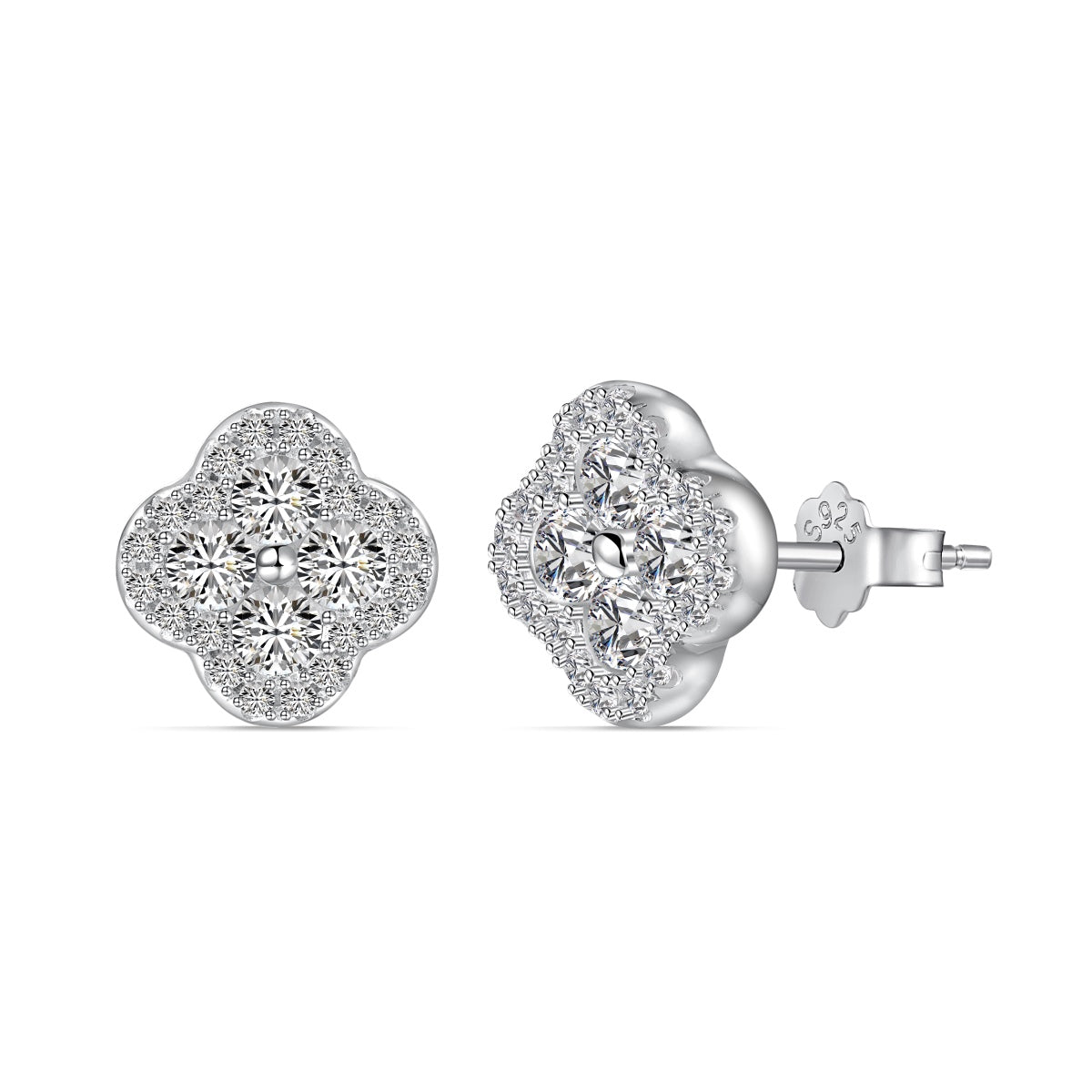 [Bloom]Four-Leaf Clover Flower Shaped Earrings