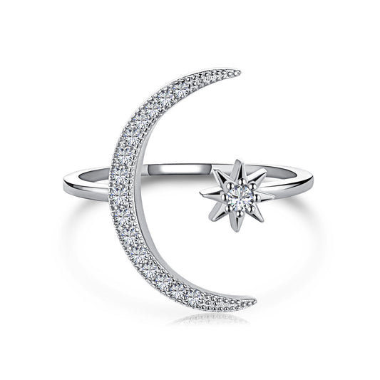 [Bloom]Eternity Moon & Star Ring