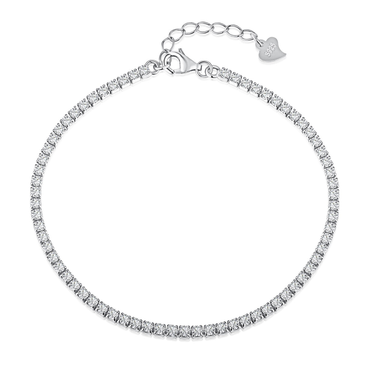 [Bloom]Radiant Shinning Princess Cut Tennis Bracelet