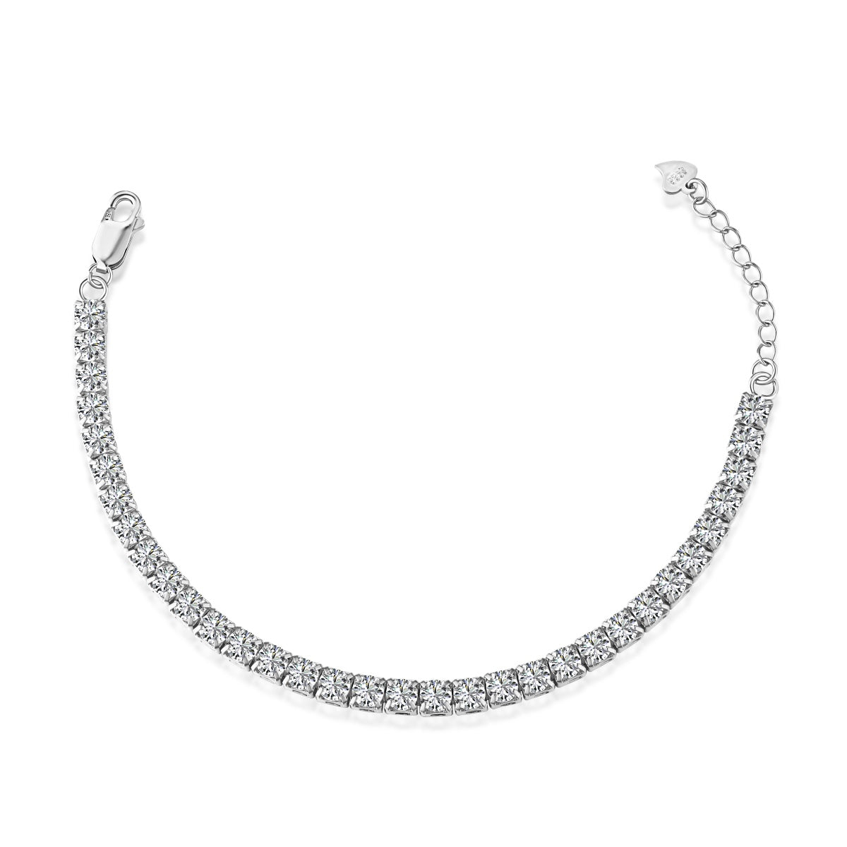 [Bloom]Sparkling Radiant Princess Cut Tennis Bracelet