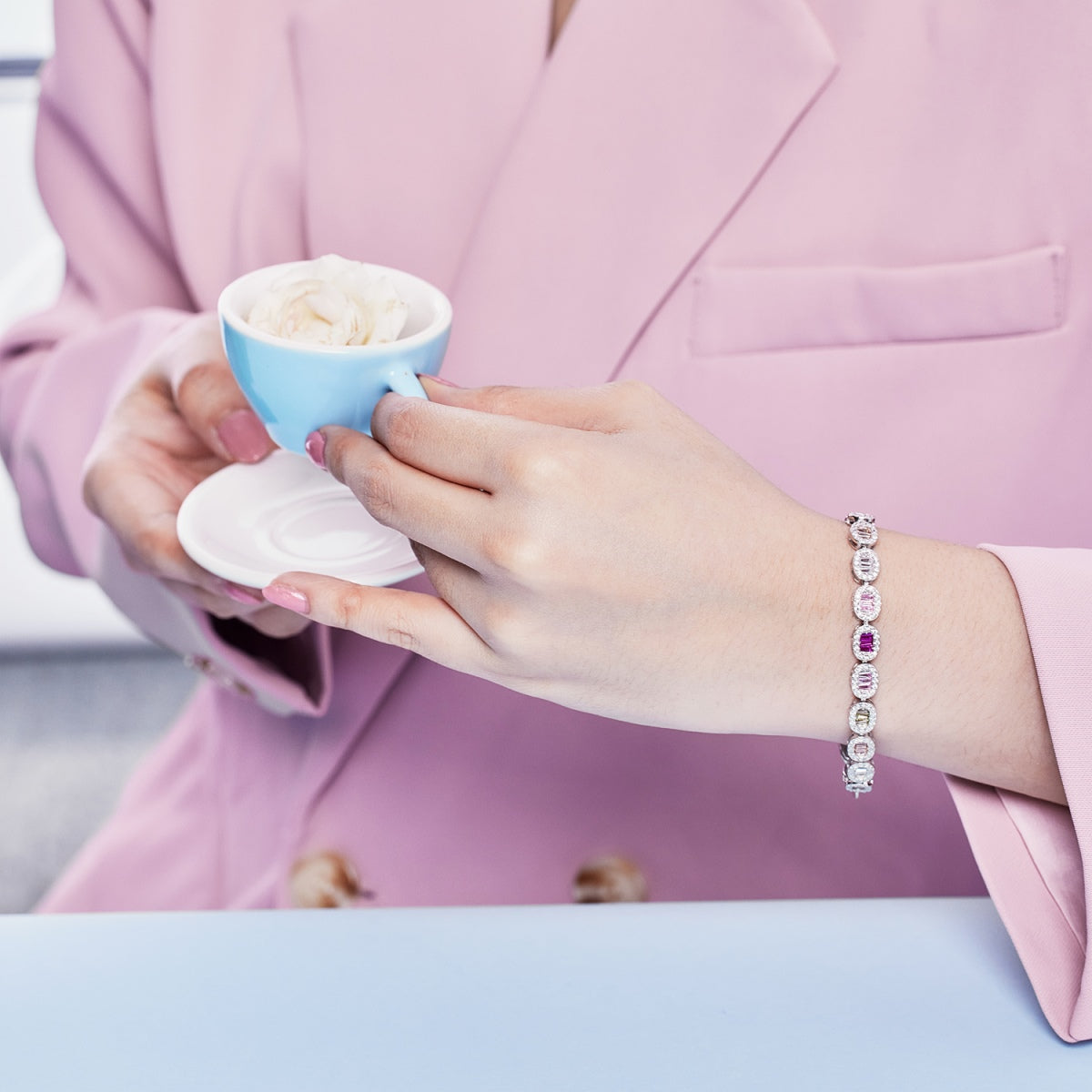 [Bloom]Exquisite Ornate Emerald Cut Daily Bracelet