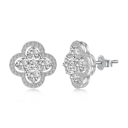 [Bloom]Lucky Four-Leaf Clover Exquisite Earrings