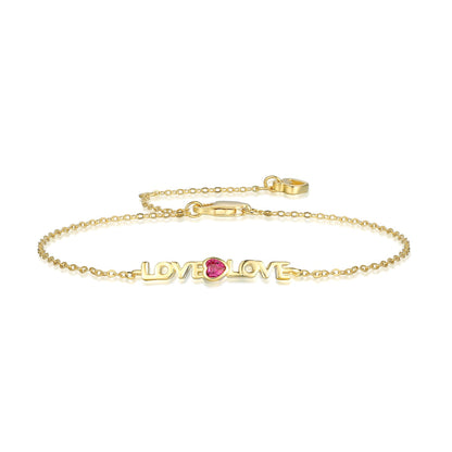 [Bloom]Romantic Heart Shape Lover Bracelet