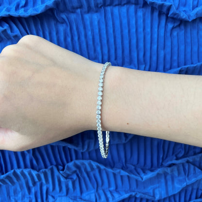 [Bloom]Sparkling Round Cut Daily Bracelet