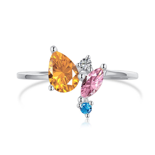 [Bloom]Radiant Colorful Multi Cut Daily Ring