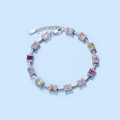 [Bloom]Dainty Charming Emerald Cut Daily Bracelet