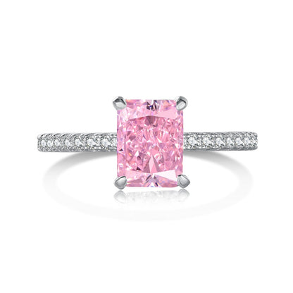 [Bloom]2.0 Carat Dazzling Sparkling Radiant Cut Party Ring