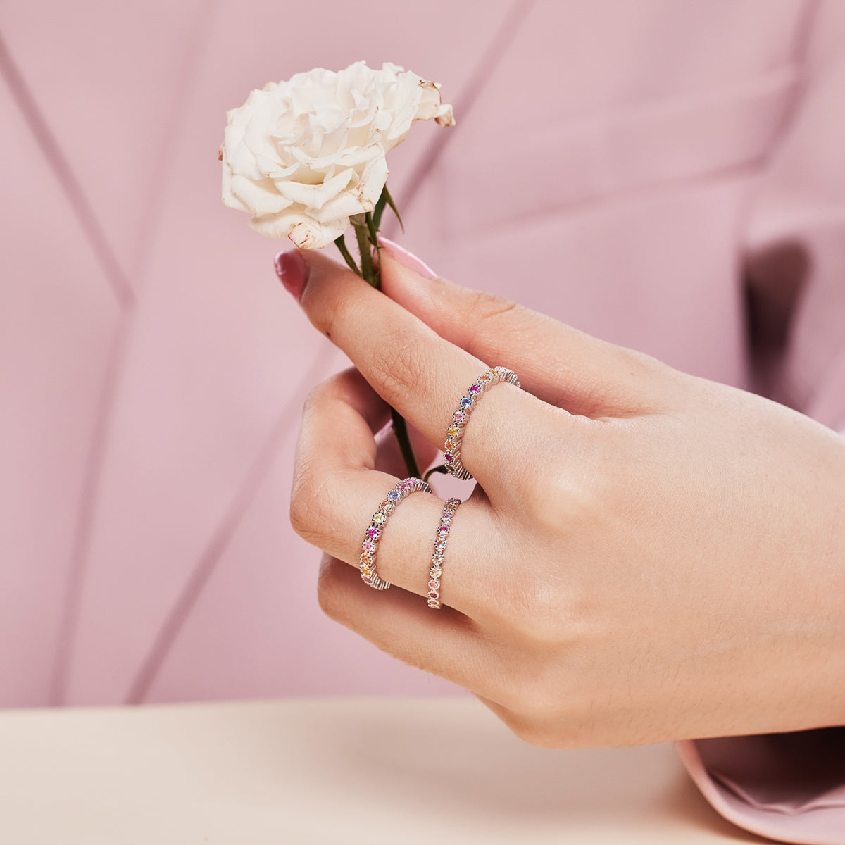 [Bloom]Radiant Sparkling Round Cut Daily Ring