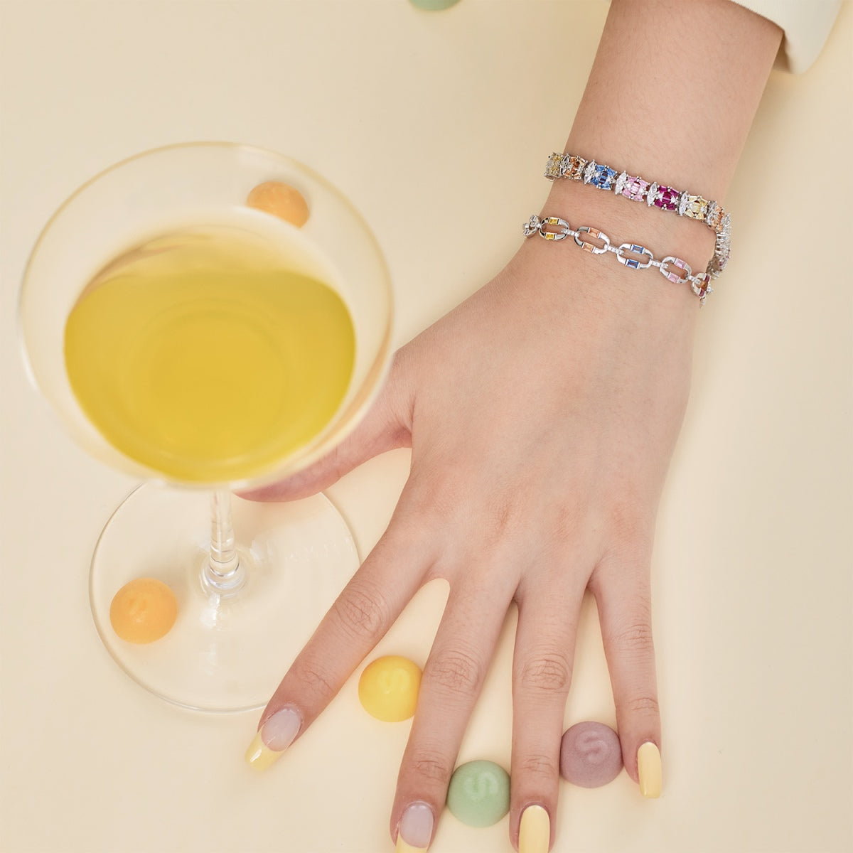 [Bloom]Delicate Colorful Multi Cut Party Bracelet