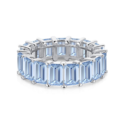 [Bloom]0.75 Carat Elegant Emerald Cut Tennis Ring