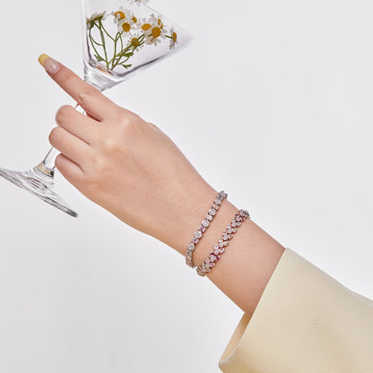 [Bloom]Dazzling Radiant Multi Cut Daily Bracelet