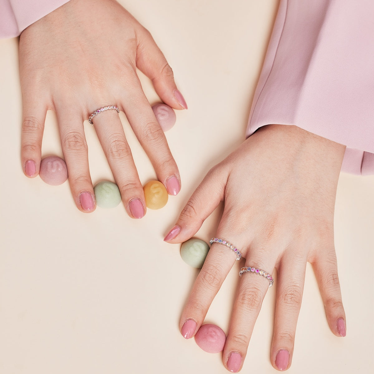 [Bloom]Exquisite Colorful Round Cut Party Ring