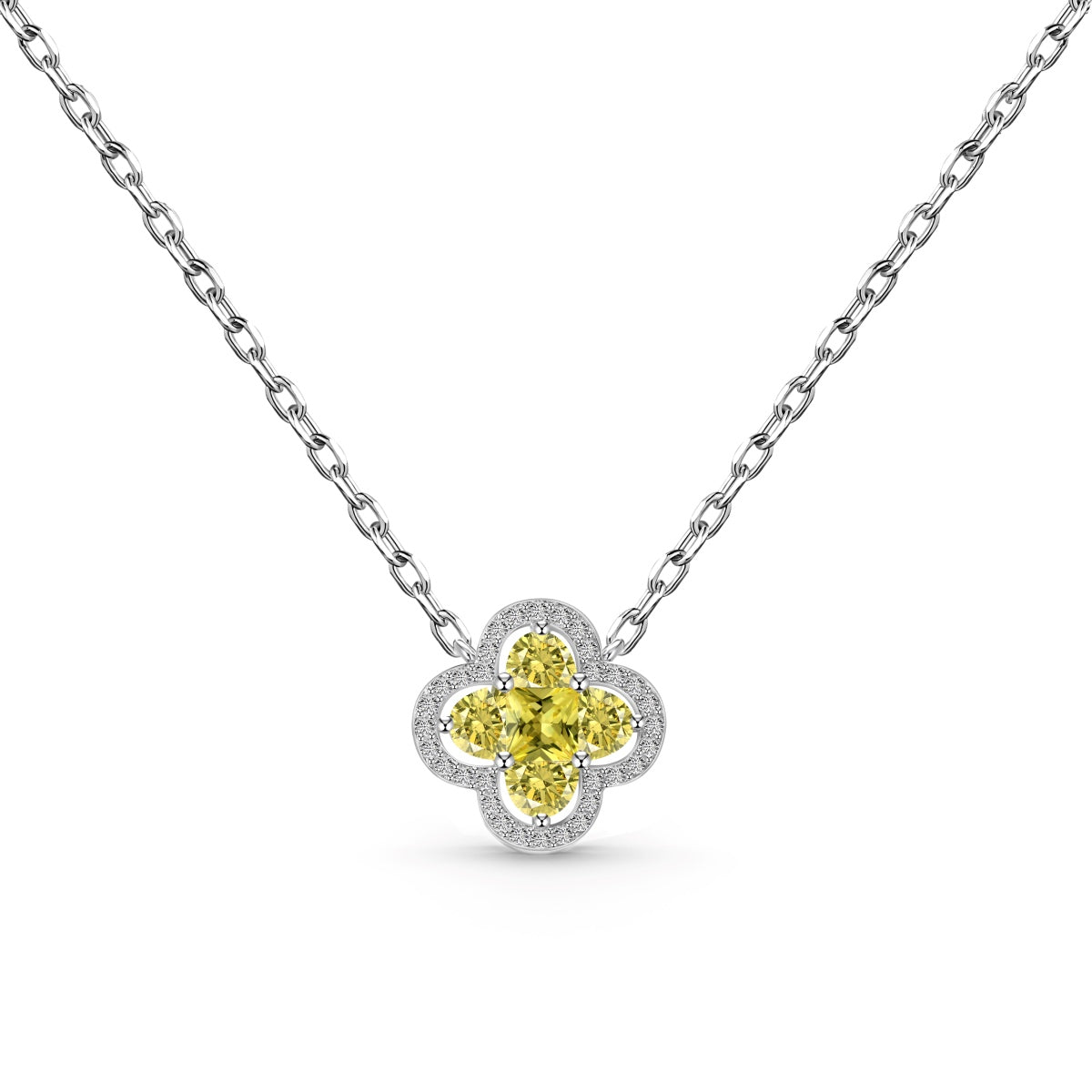 [Bloom]Spliced Lucky Four-Leaf Clover Versatile Necklace