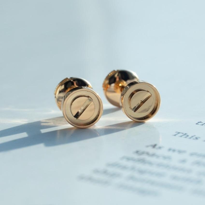 [Bloom]LOVE EARRINGS PINK GOLD 10MM