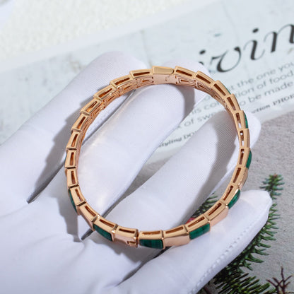 [Bloom]SERPENTI BRACELET PINK GOLD MALACHITE