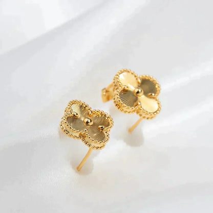 [Bloom]CLOVER MEDIUM 1 MOTIFS LASER EARRINGS