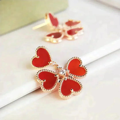 [Bloom]SWEET CLOVER CARNELIAN EARRINGS