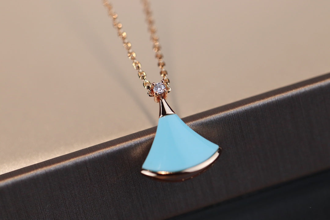 [Bloom]DREAM NECKLACE TURQUOISE PINK GOLD