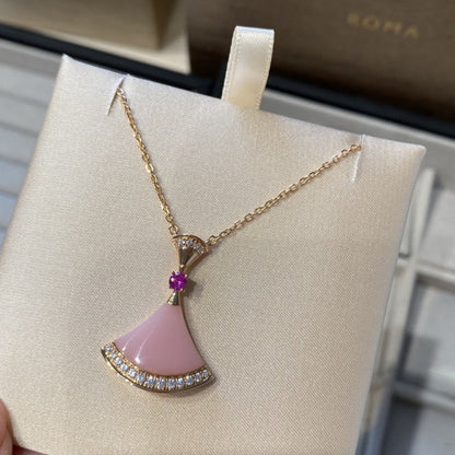 [Bloom]DREAM NECKLACE PINK OPAL