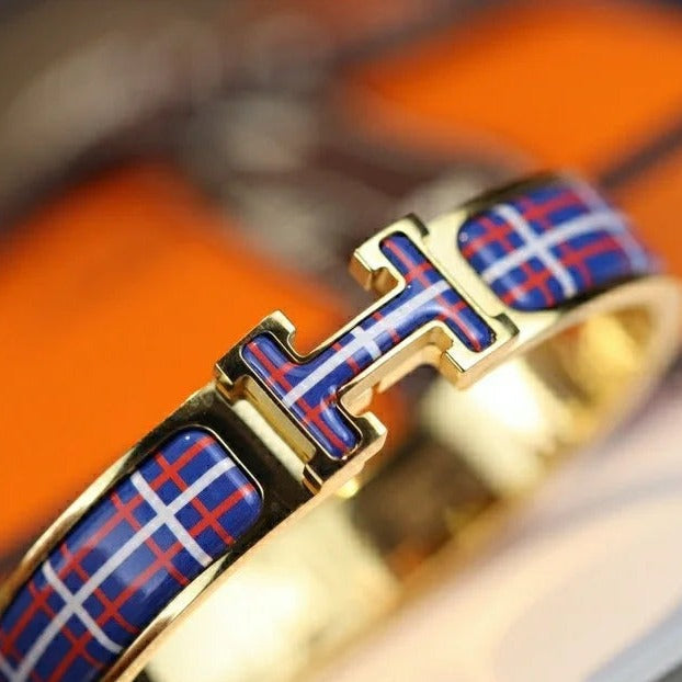 [Bloom]H TARTAN BRACELET 12MM