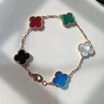 [Bloom]CLOVER 5 MOTIFS MULTICOLOR  BRACELET