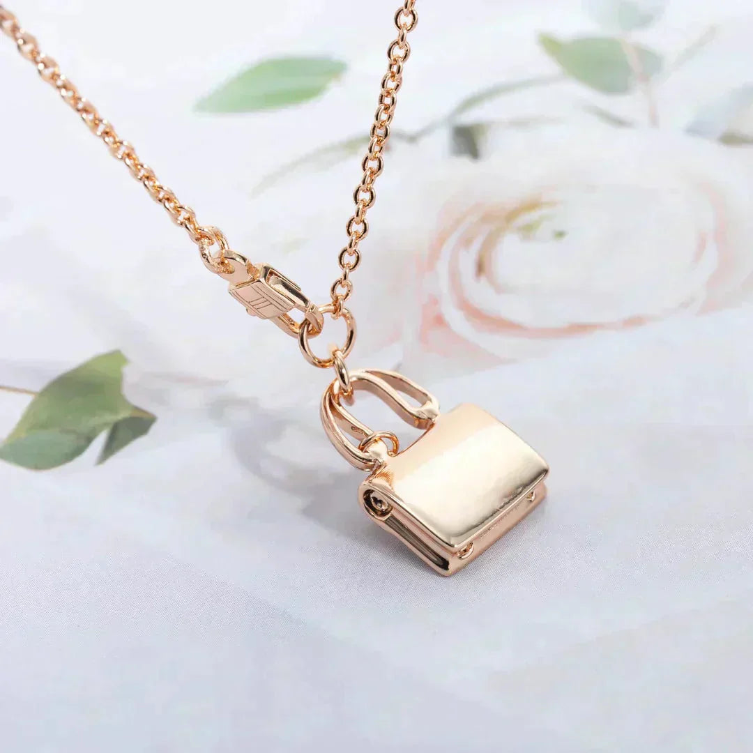 [Bloom]AMULETTE PEDANT ROSE GOLD NECKLACE