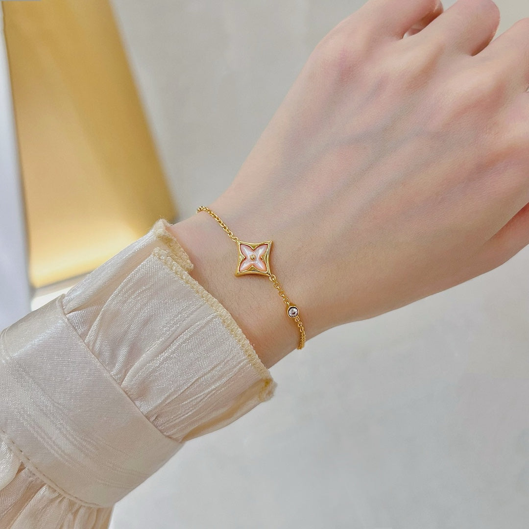 [Bloom]STAR 1 DIAMOND PINK GOLD BRACELET