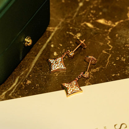 [Bloom]STAR DIAMONDS EARRINGS GOLD