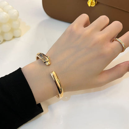 [Bloom]PANTHERE GOLD OPEN BRACELET