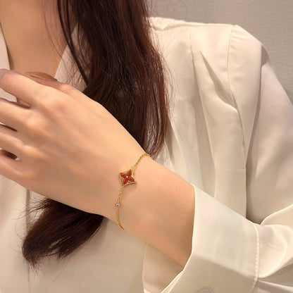 [Bloom]COLOR STAR CARNELIAN PINK GOLD DIAMOND BRACELET