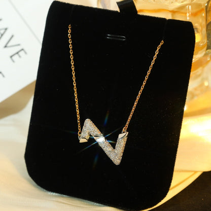 [Bloom]VOLT SILVER DIAMOND PEDANT NECKLACE