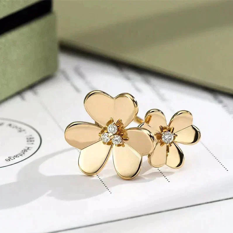 [Bloom]CLOVER COMOS GOLD DIAMOND RING