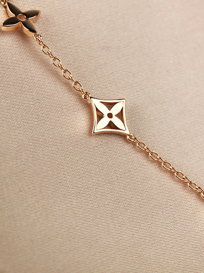 [Bloom]STAR AND SUN 7 MOTIFS GOLD BRACELET