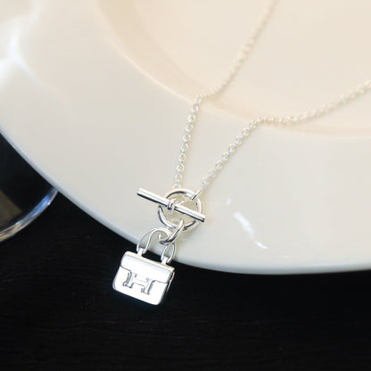 [Bloom]POP H PEDANT SILVER NECKLACE