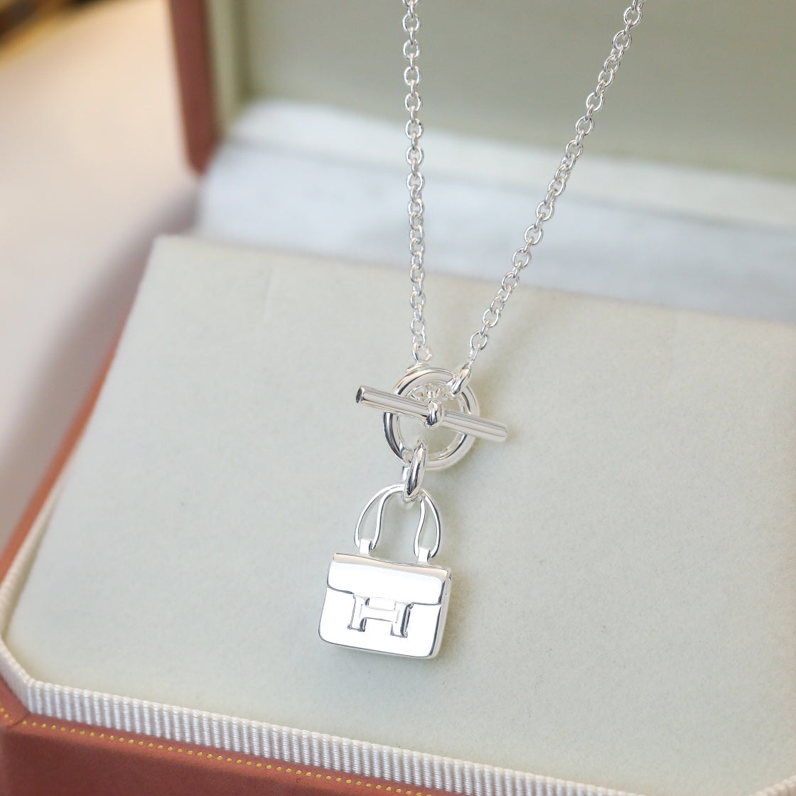 [Bloom]POP H PEDANT SILVER NECKLACE