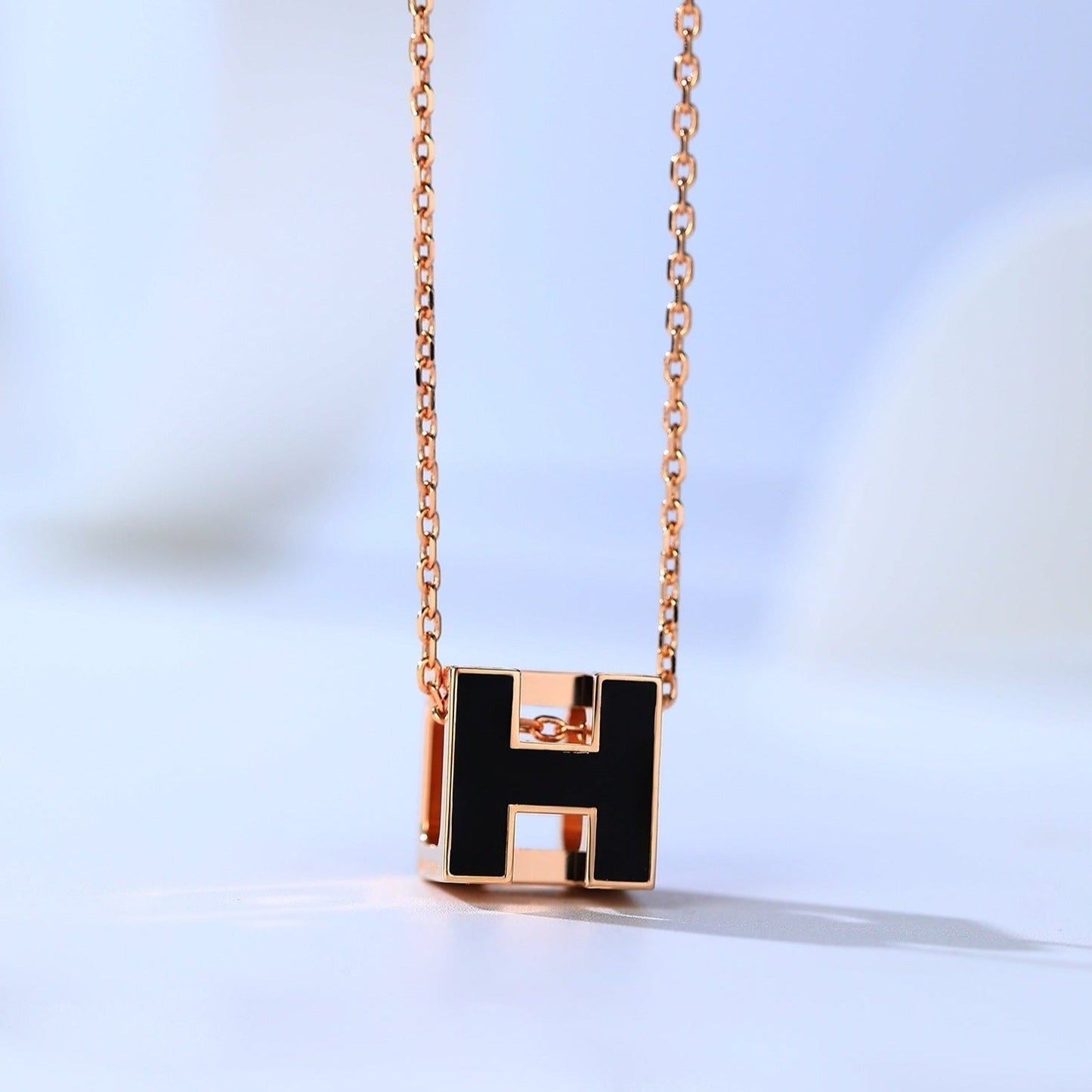 [Bloom]H CAGE PINK GOLD NECKLACE