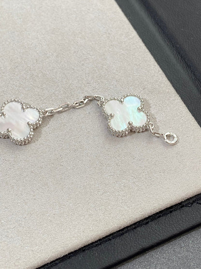 [Bloom]CLOVER SILVER MOP 5 MOTIF BRACELET