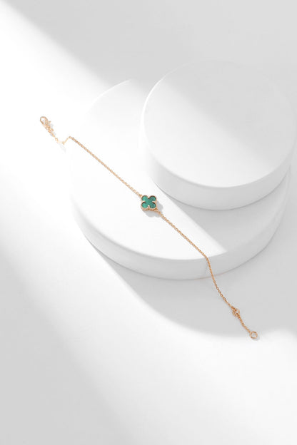 [Bloom]CLOVER BRACELET MALACHITE 1 MOTIF