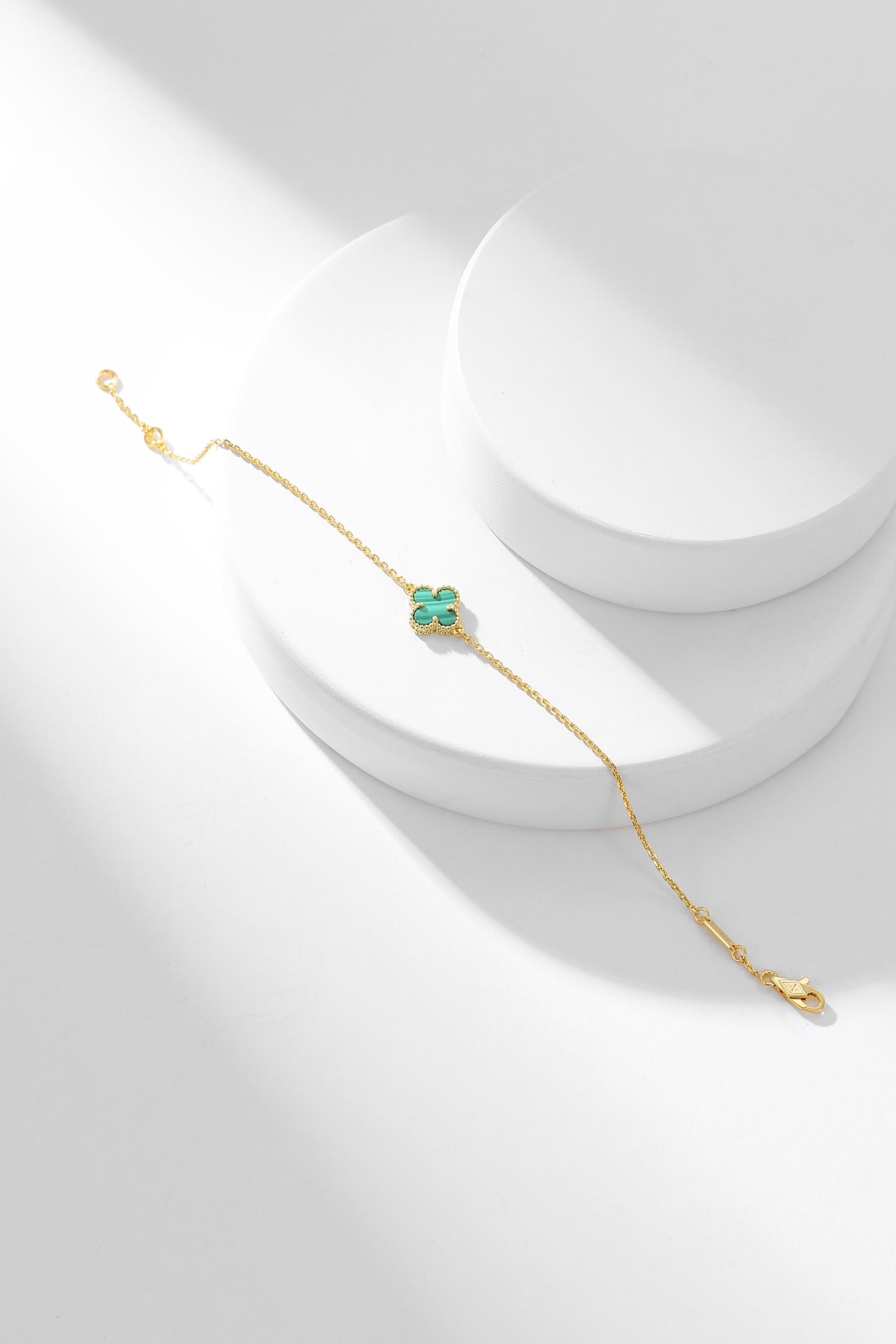 [Bloom]CLOVER BRACELET MALACHITE 1 MOTIF