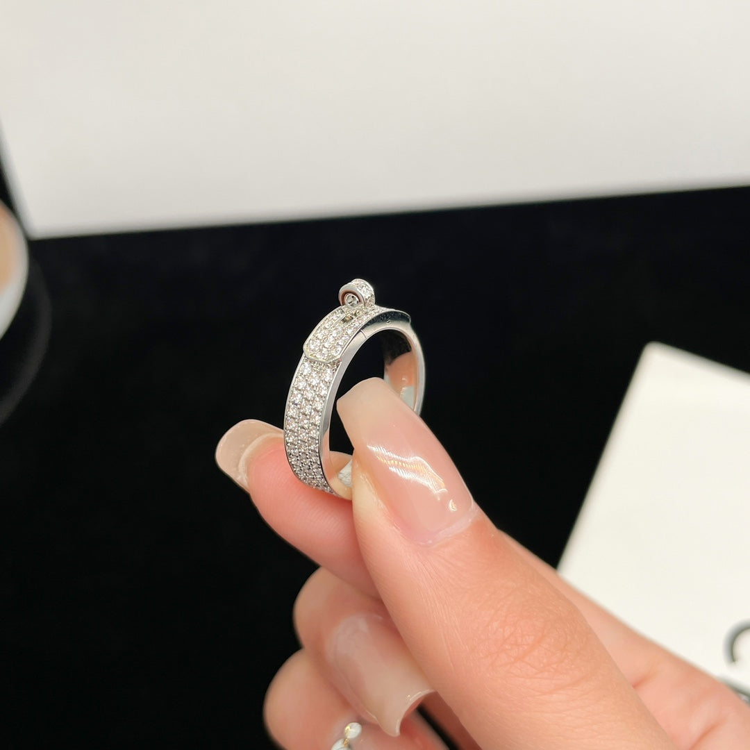 [Bloom]KELLY SILVER DIAMOND RING