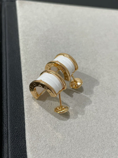 [Bloom]ZERO 1 PINK GOLD CERAMIC EARRINGS