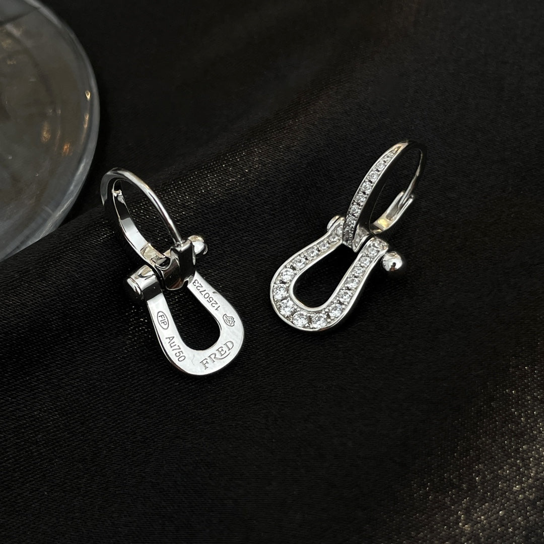 [Bloom]FORCE 10 FULL DIAMOND DROP EARRINGS MEDIUM MODEL